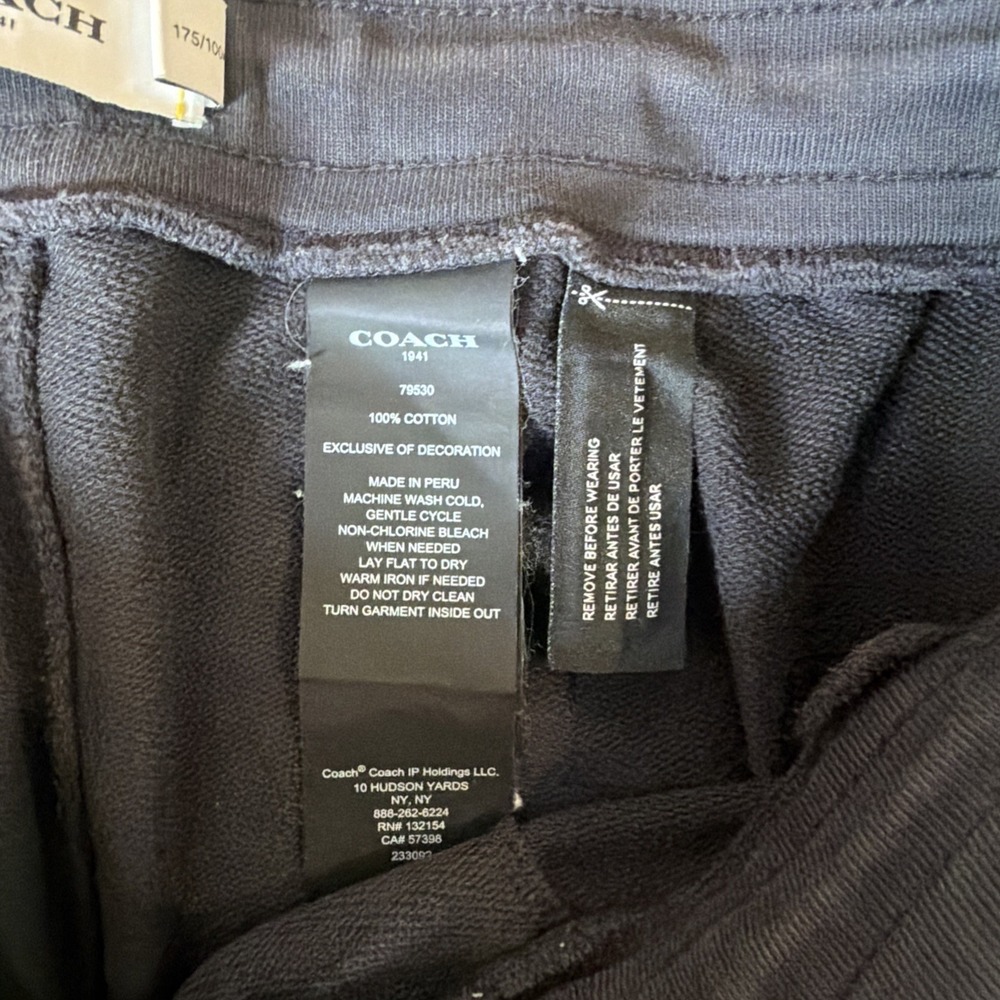 Coach Horse And Carriage Tape Tracksuit Set Black Medium M Used - Picture 9 of 11